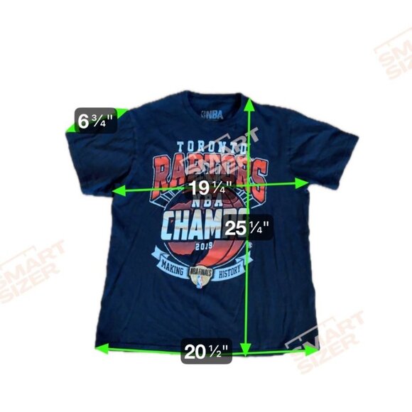 Toronto Raptors Shirt NBA Champs 2019 Short Sleeve Lg Black 100% Cotton Licensed - Picture 5 of 5